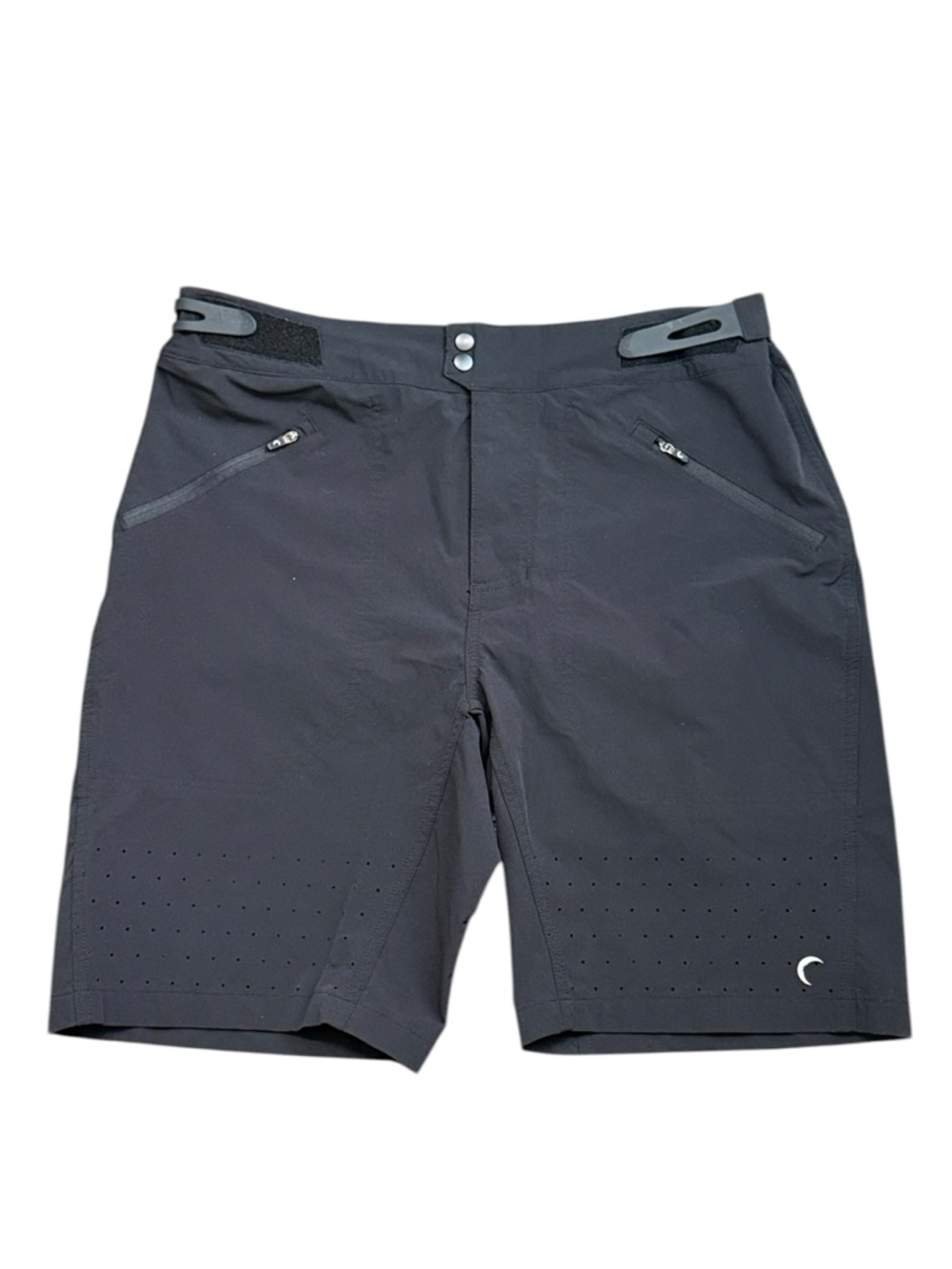 Zyia Free Ride Trail Shorts Men’s Medium Black Cycling MTB Hiking Zip Pockets